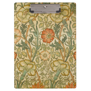 William Morris Vintage Rosa- und Rosenmuster Klemmbrett