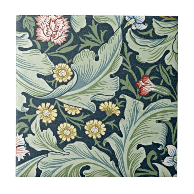 William Morris - Vintages Blumendesign in Leiceste Fliese (Vorderseite)