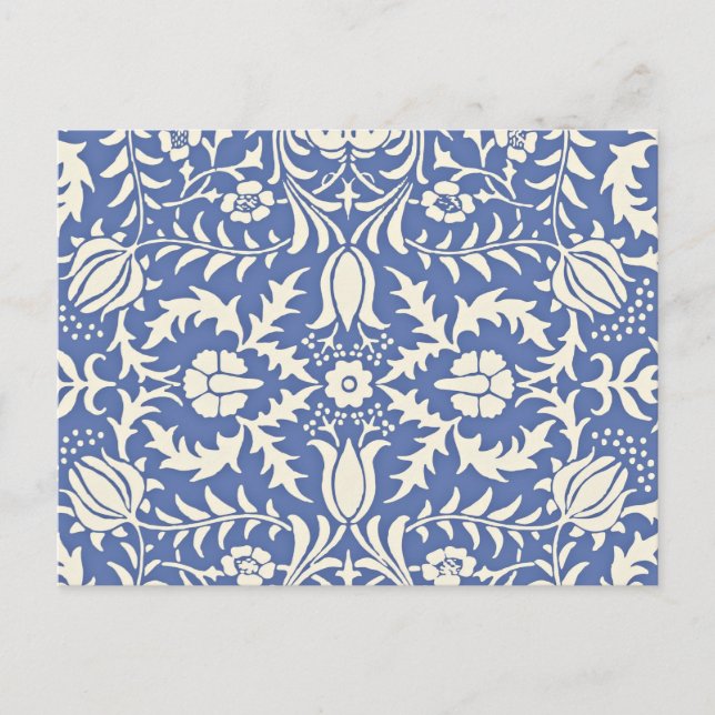 William Morris, Vintages Blumenmuster, Postkarte (Vorderseite)
