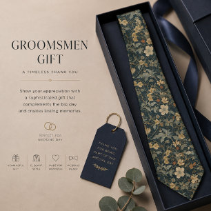 William Morris Vintages florales Jugendstil-Muster Krawatte