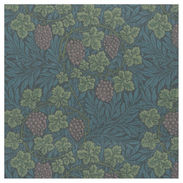 William Morris Vintages Traubenmuster Stoff (Nahaufnahme)