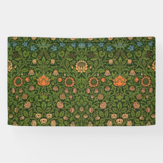 William Morris Violet und Columbine Art Rug Banner (Horizontal)