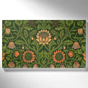 William Morris Violet und Columbine Art Rug Namenschild