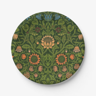William Morris Violet und Columbine Art Rug Pappteller