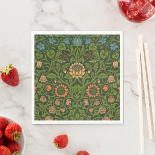 William Morris Violet und Columbine Art Rug Serviette
