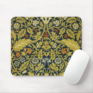 William Morris Violette Columbine Navy Blumenmuste Mousepad