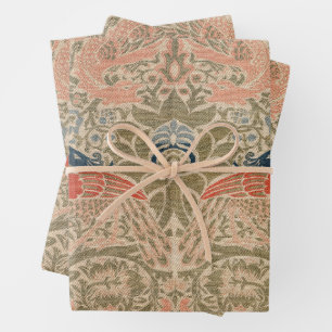 William-Morris-Vögel-berühmtes Muster Geschenkpapier Set
