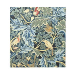 William Morris Vögel und Akanthus Notizblock