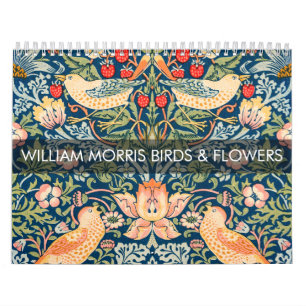 William Morris Vögel und Blumen Design Kalender