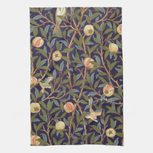 William Morris Vogel und Granatapfel Handtuch