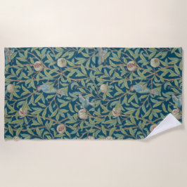 William Morris "Vogel und Granatapfel" Strandtuch