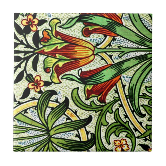 William Morris - Wald Fliese (Vorderseite)