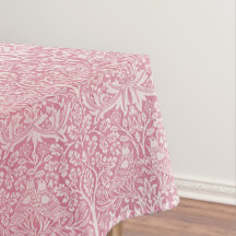 William Morris Wald Kaninchen Vogel Laub Pink