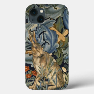 William Morris Waldkaninchen Blumen Art Nouveau iPhone Hülle