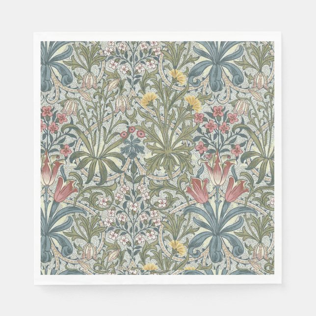 William Morris Waldunkräuter Serviette (Vorderseite)