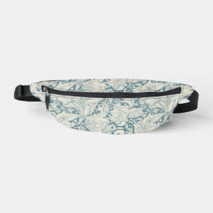 William Morris Wallflower bleu damas floral