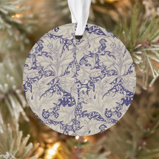 William Morris Wallflower bleu damas floral (Arbre)