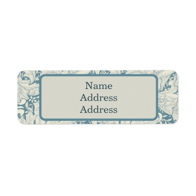 William Morris Wallflower Blue Damask (Vorne)