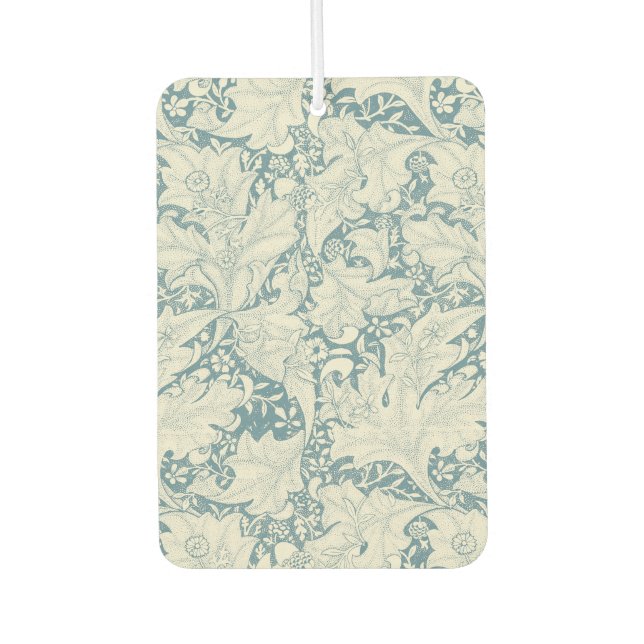 William Morris Wallflower Blue Damask Autolufterfrischer (Vorderseite)