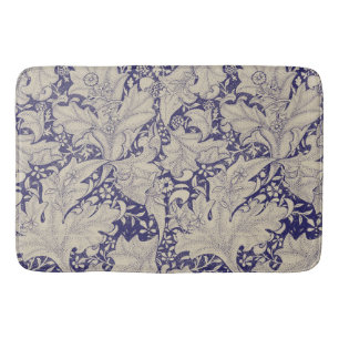 William Morris Wallflower Blue Damask Badematte