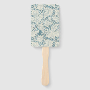 William Morris Wallflower Blue Damask Fächer