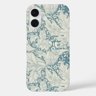 William Morris Wallflower Blue Damask iPhone 16 Hülle