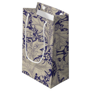 William Morris Wallflower Blue Damask Kleine Geschenktüte