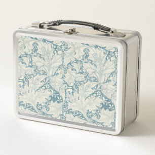 William Morris Wallflower Blue Damask Metall Brotdose