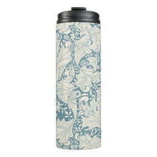 William Morris Wallflower Blue Damask Thermosbecher