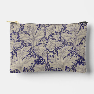 William Morris Wallflower Blue Damask Zubehörtasche