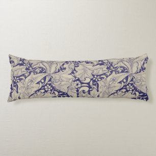 William Morris Wallflower Muster Antique Blau Seitenschläferkissen