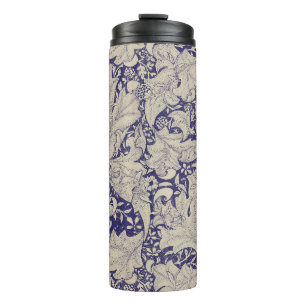 William Morris Wallflower Muster Antiques Blau Thermosbecher