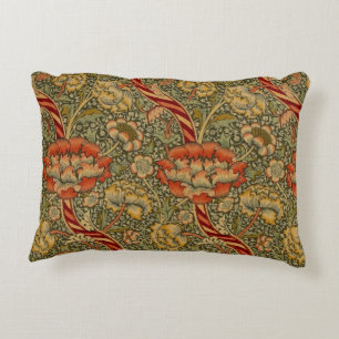 William Morris Wandle English Floral Damask Design Dekokissen