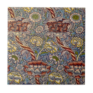 William Morris Wandle English Floral Damask Design Fliese