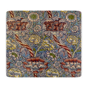 William Morris Wandle English Floral Damask Design Schneidebrett