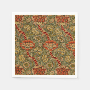 William Morris Wandle English Floral Damask Design Serviette