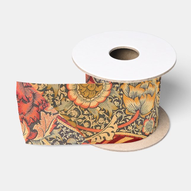 William Morris Wandle für Chintz-Entwurf Satinband (Spule)