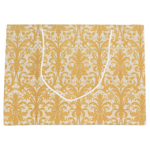 William Morris Weide & Gold Damast Luxus Große Geschenktüte