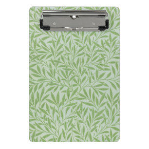 William Morris Weidenblüten Klassisches Grün Mini Klemmbrett