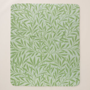 William Morris Weidenblüten Klassisches Grün Sherpadecke