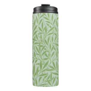 William Morris Weidenblüten Klassisches Grün Thermosbecher