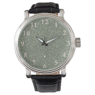 William Morris Weidenmuster Antik Hellgrün Armbanduhr