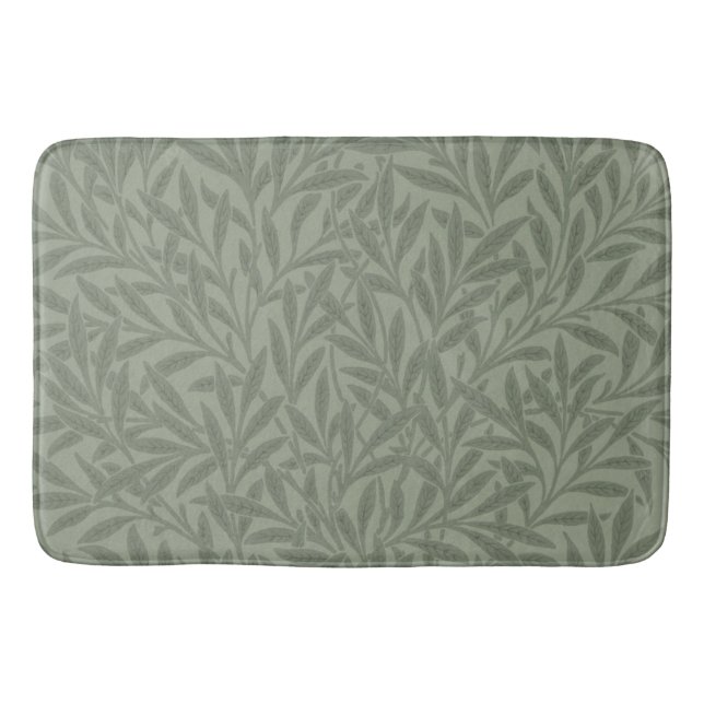 William Morris Weidenmuster Antik Hellgrün Badematte (Vorderseite)