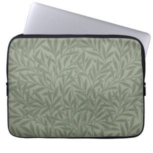 William Morris Weidenmuster Antik Hellgrün Laptopschutzhülle