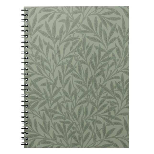 William Morris Weidenmuster Antik Hellgrün Notizblock (Vorderseite)