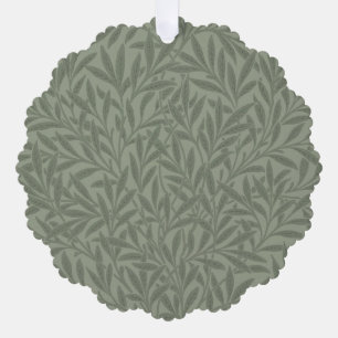 William Morris Weidenmuster Antik Hellgrün Ornament Karte