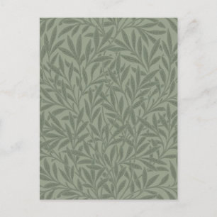 William Morris Weidenmuster Antik Hellgrün Postkarte