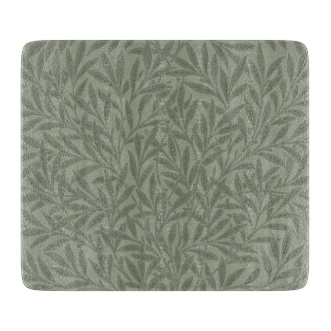 William Morris Weidenmuster Antik Hellgrün Schneidebrett (Vorderseite)