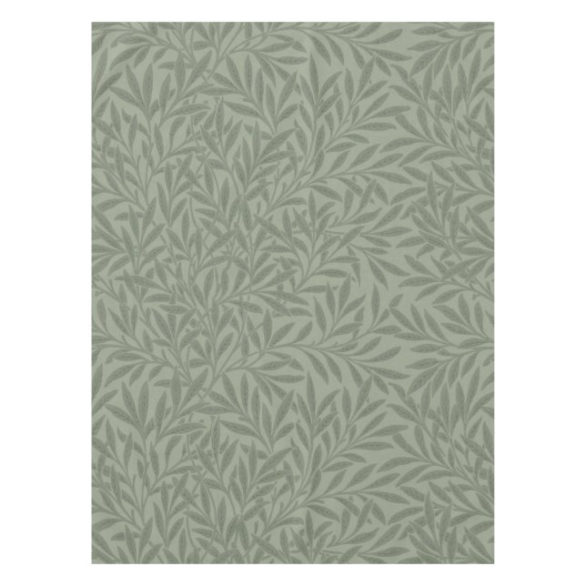 William Morris Weidenmuster Antik Hellgrün Tischdecke (Vorderseite)