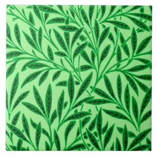 William Morris Weidenmuster, helles Jadegrün Fliese